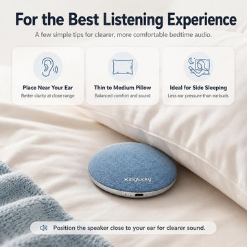 Bluetooth Pillow Speaker for Sleeping